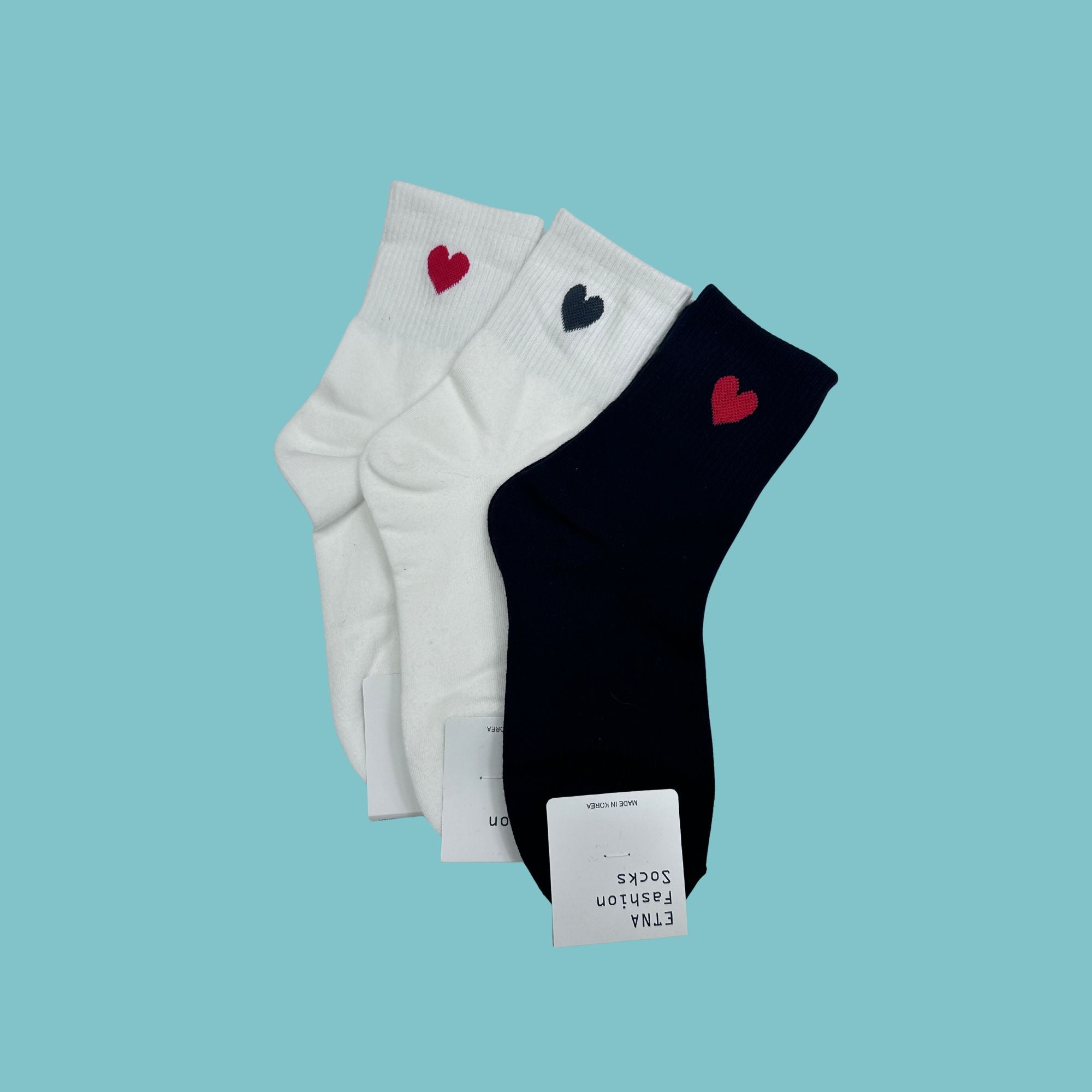 BBS Heartbeat Tall Printed Crew Socks