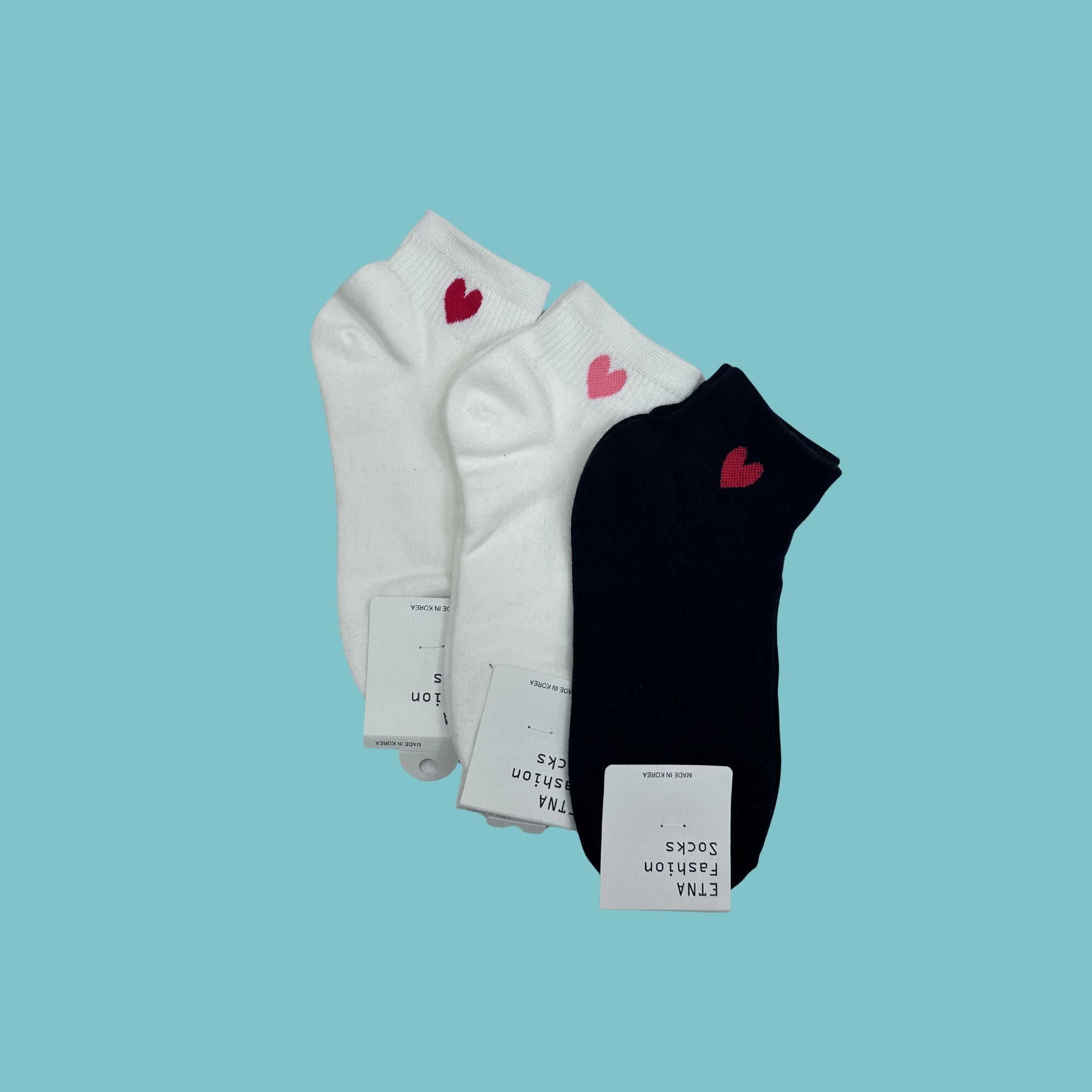 BBS Heartbeat Printed Ankle Socks