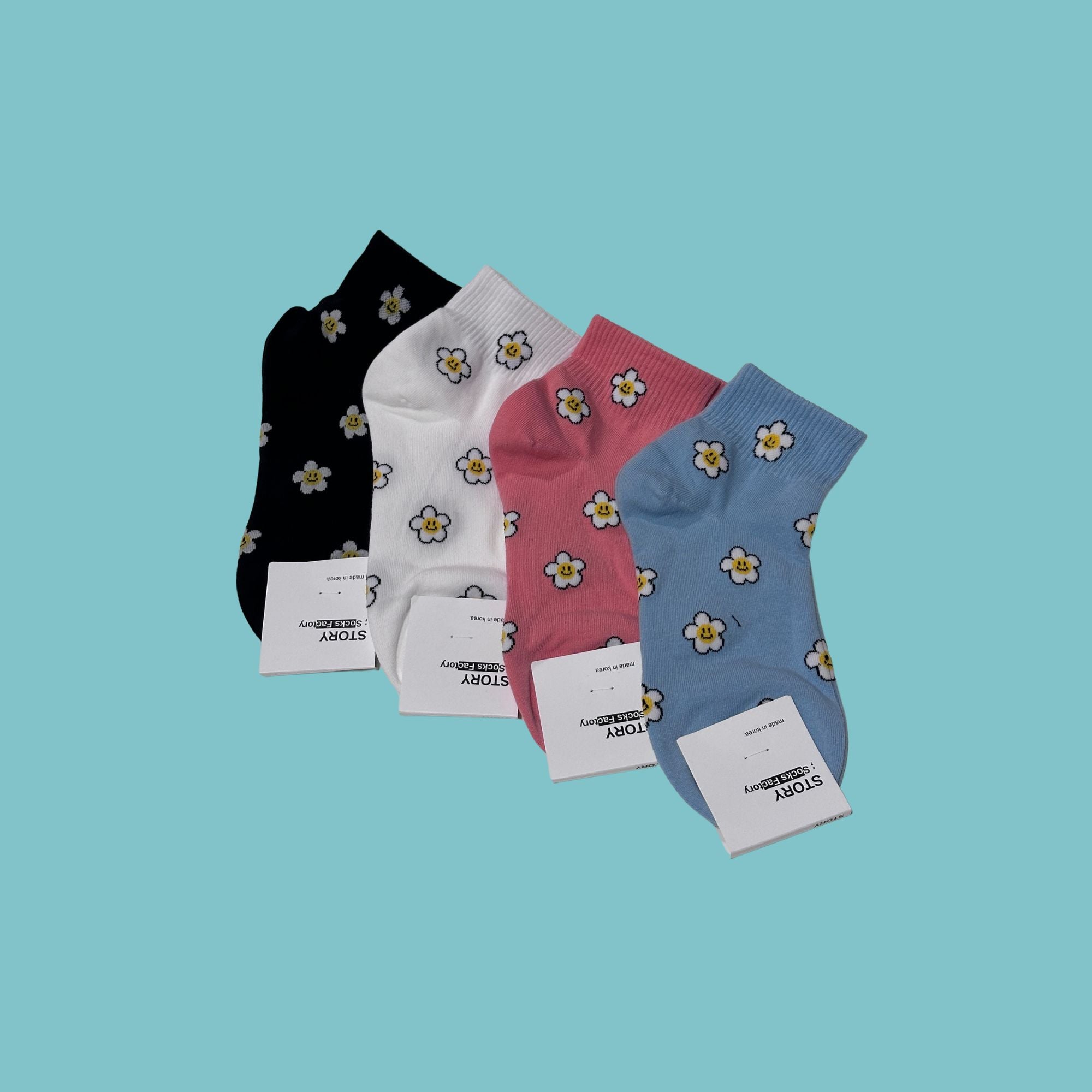 BBS Sunny Daisy Smile Ankle Socks