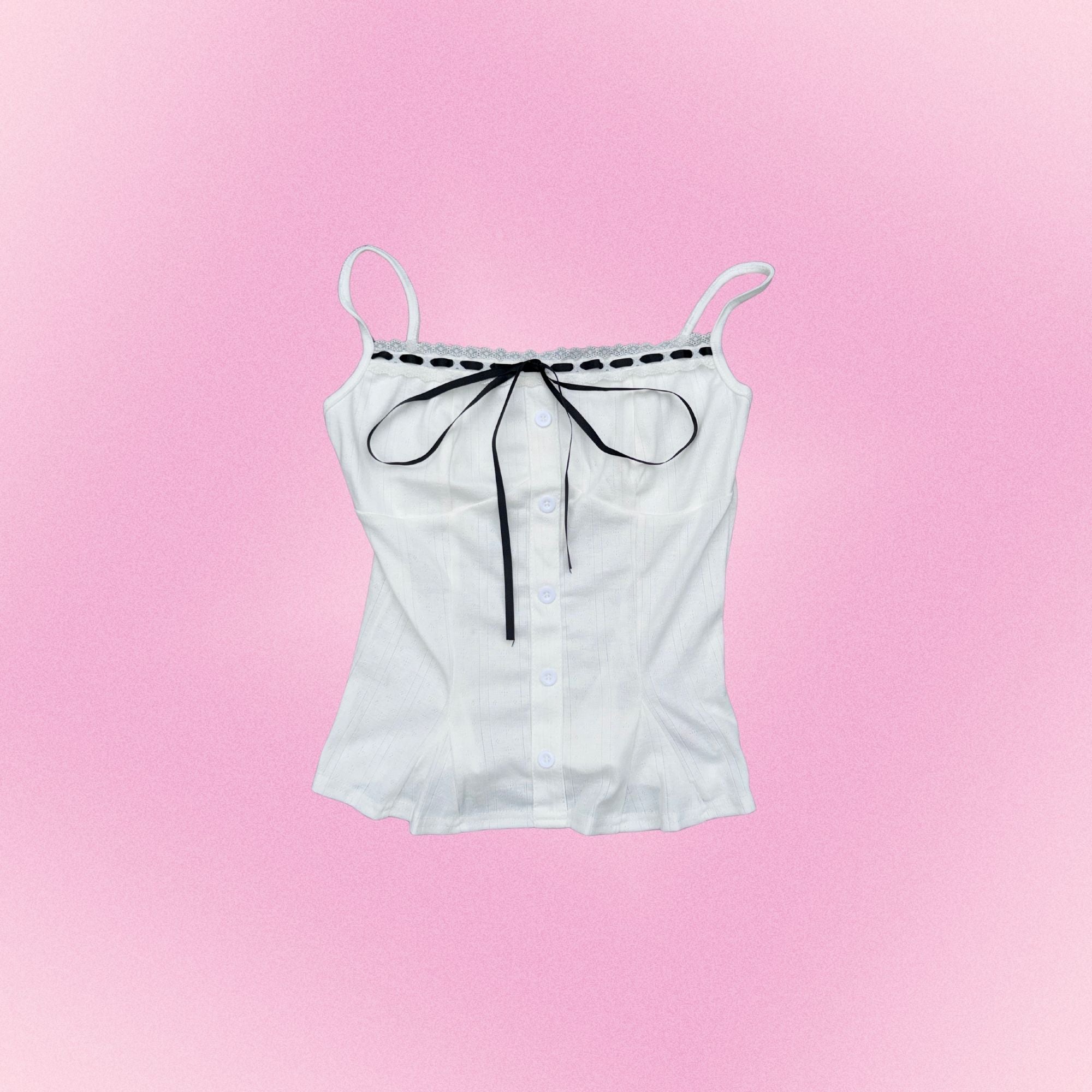 BBS Coquette Ribbon Corset Tank