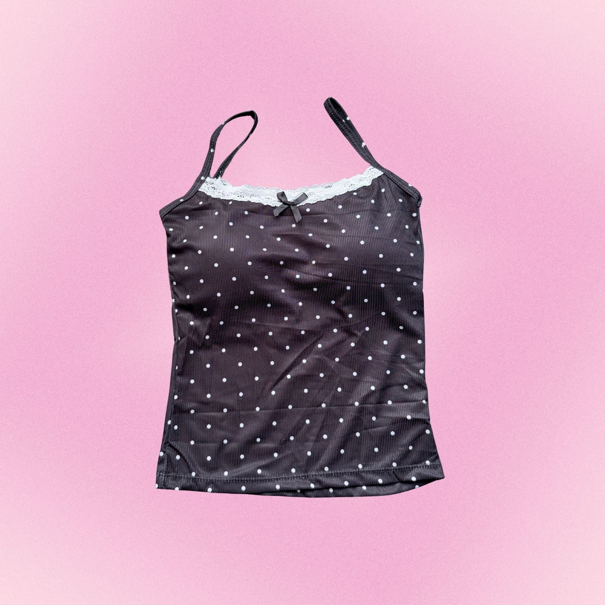 BBS Dot Rib Cami with Padded Cups