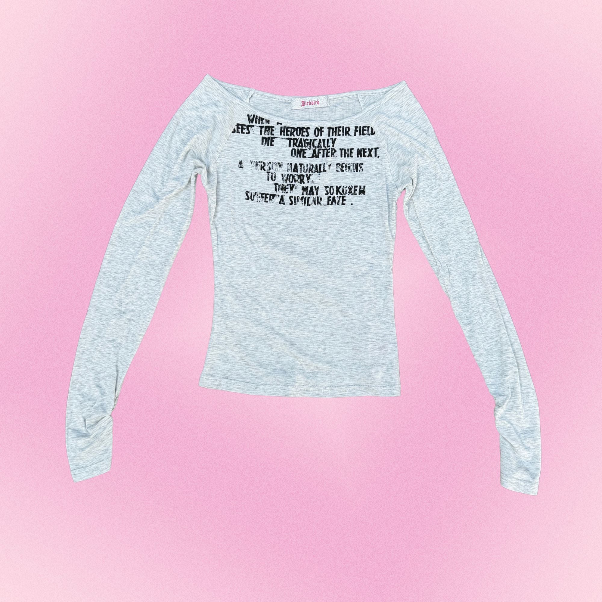 BBS Slub-Knit Off-Shoulder Top