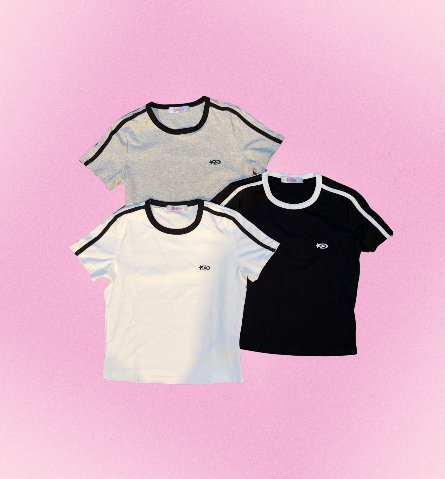 THE PIPER Contrast Piping Micro-Fit Tee