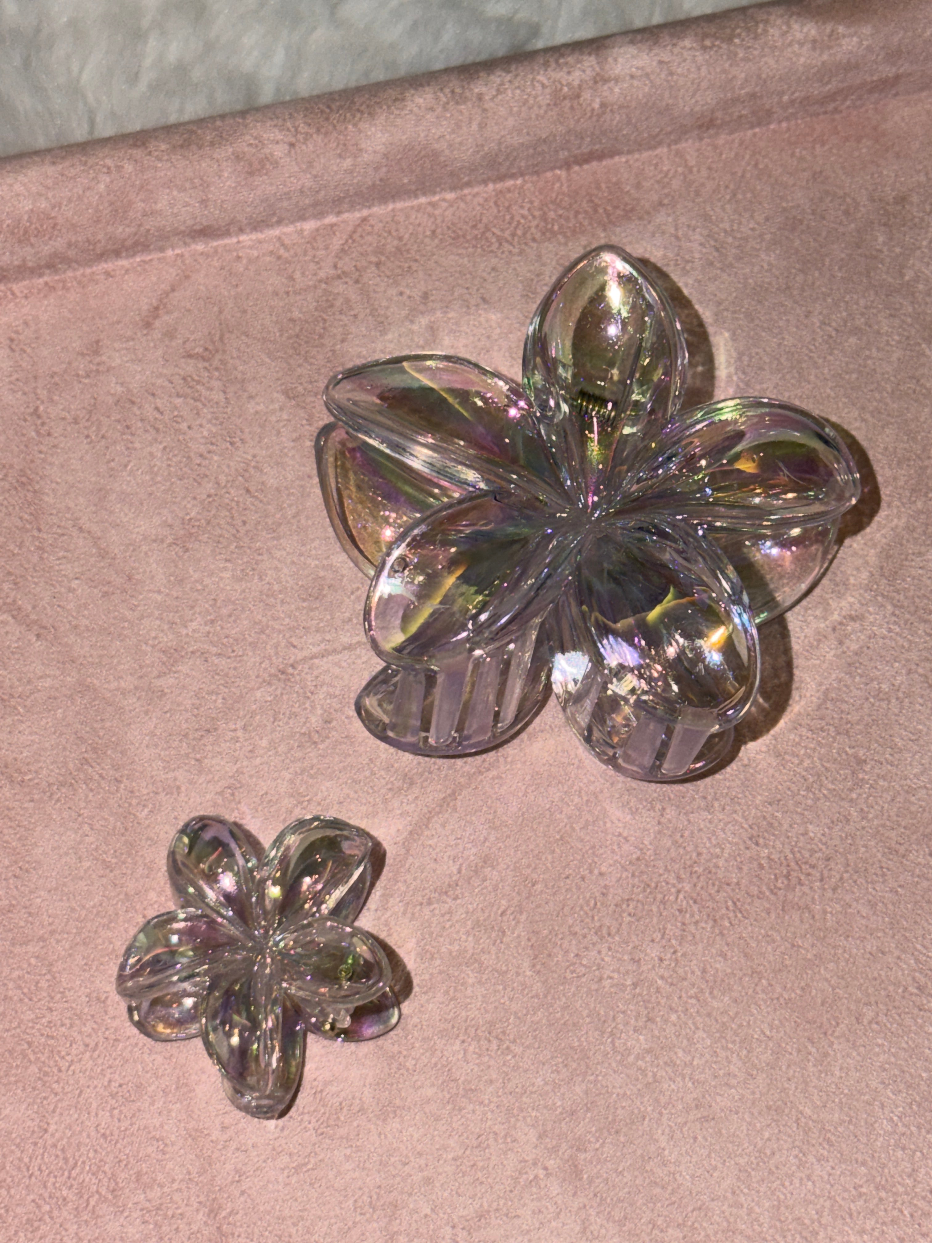 BBS Aurora Hibiscus Flower Clip (Clear)