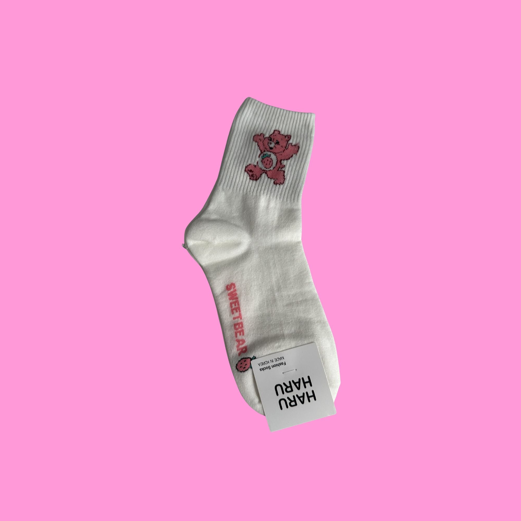 BBS Juicy Bear Vibrant Fruit Crew Socks