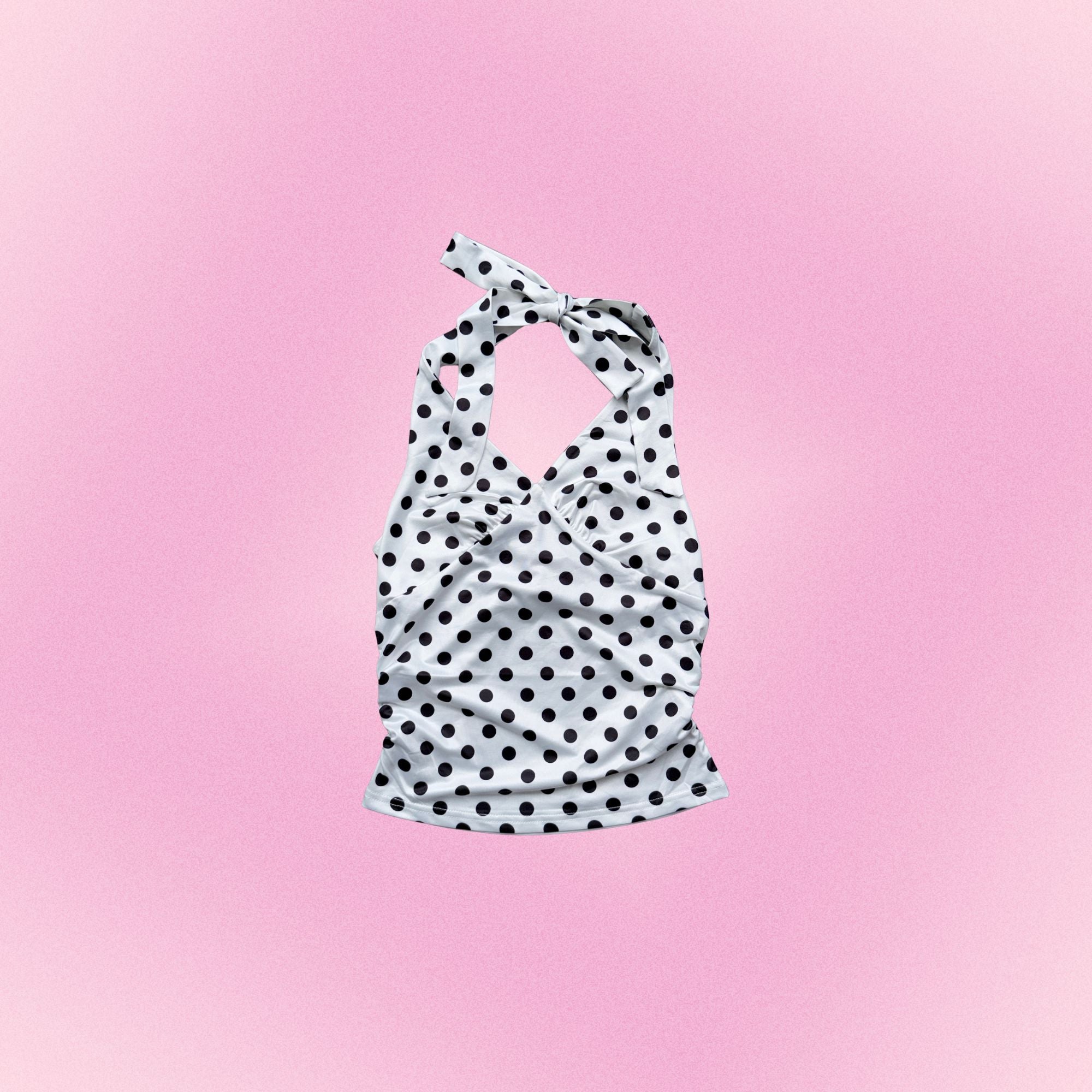 BBS Pinup Halter Polka Dot Top (VT104)