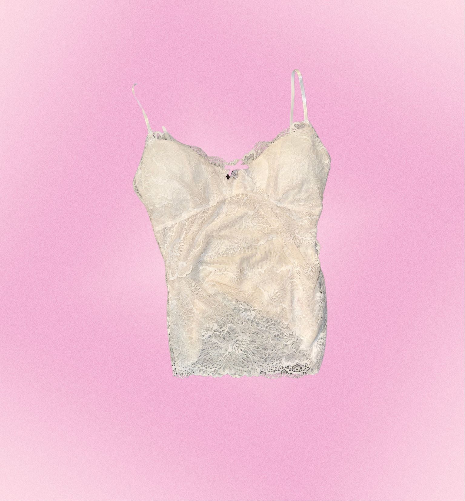 Lace button vest