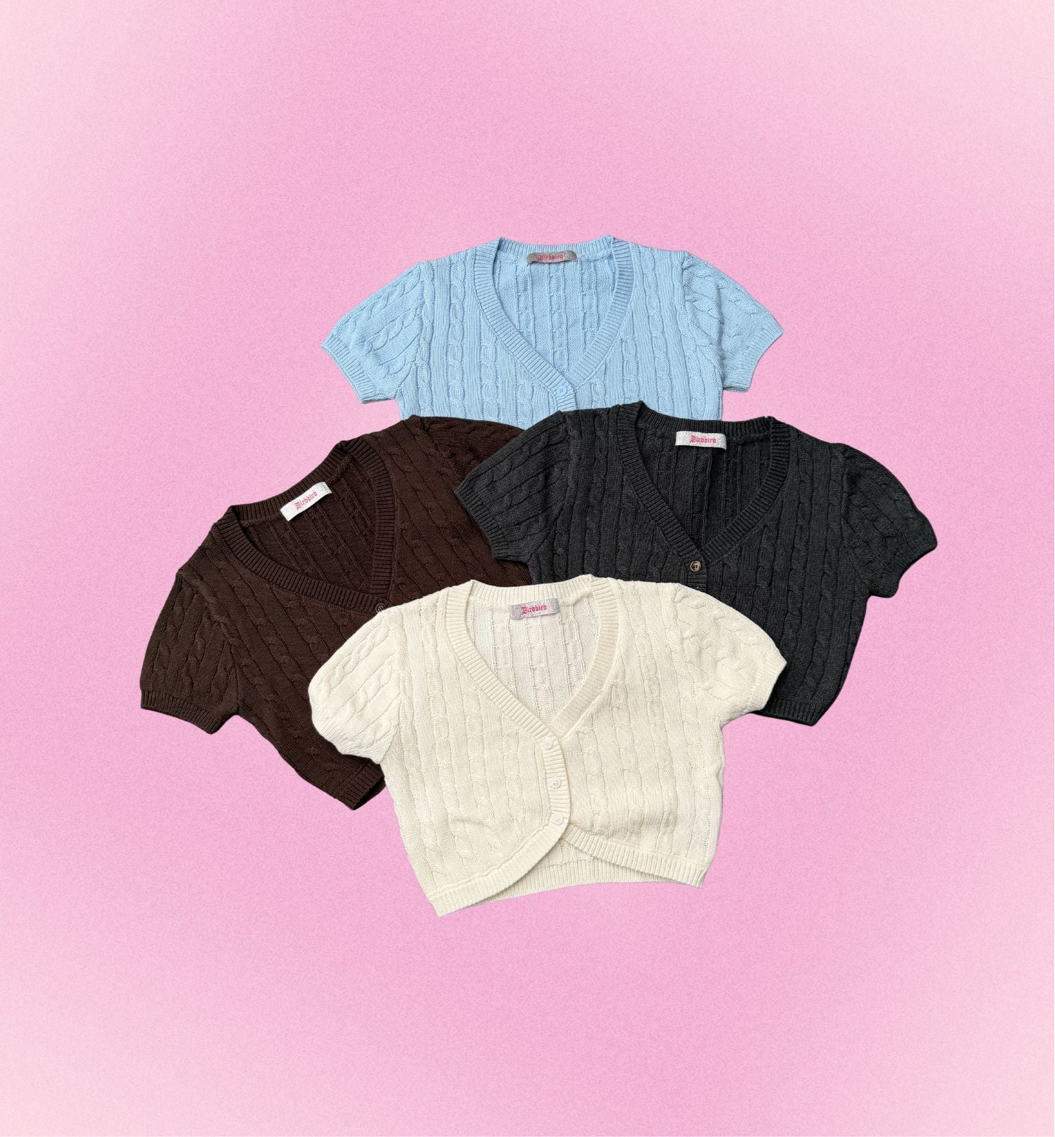 BBS Cloud-Soft Short Sleeve Knit Cardigan