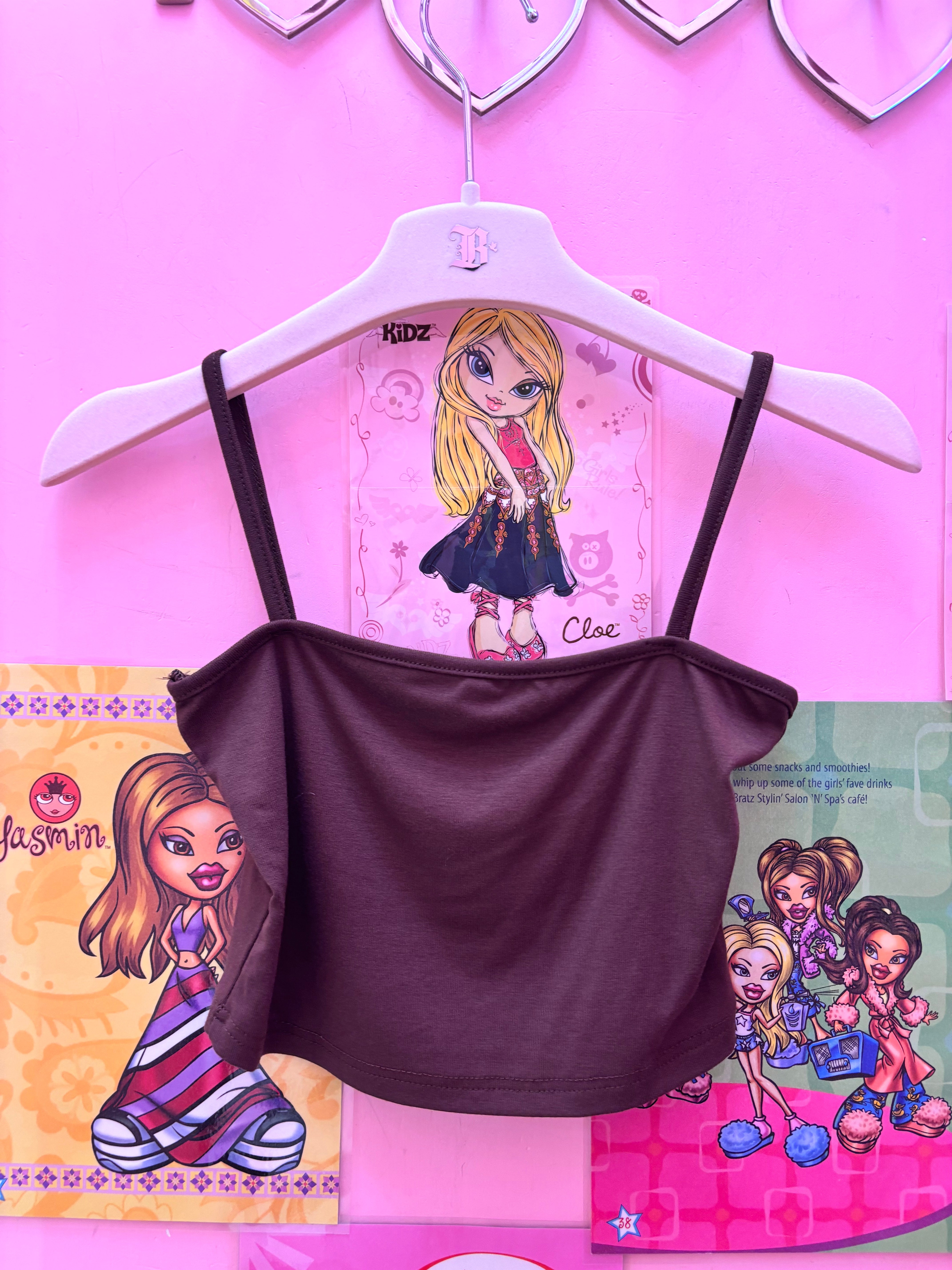 Brown cami crop