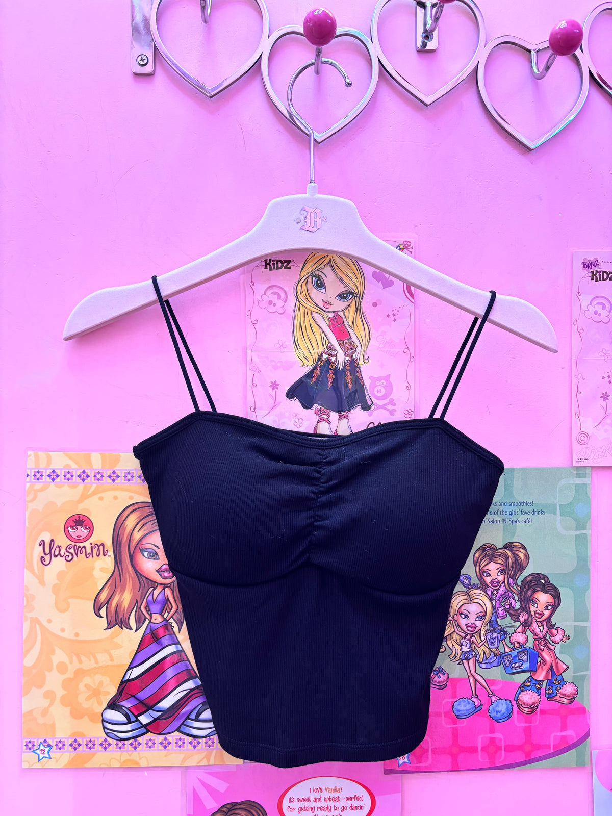 Ruched crop cami