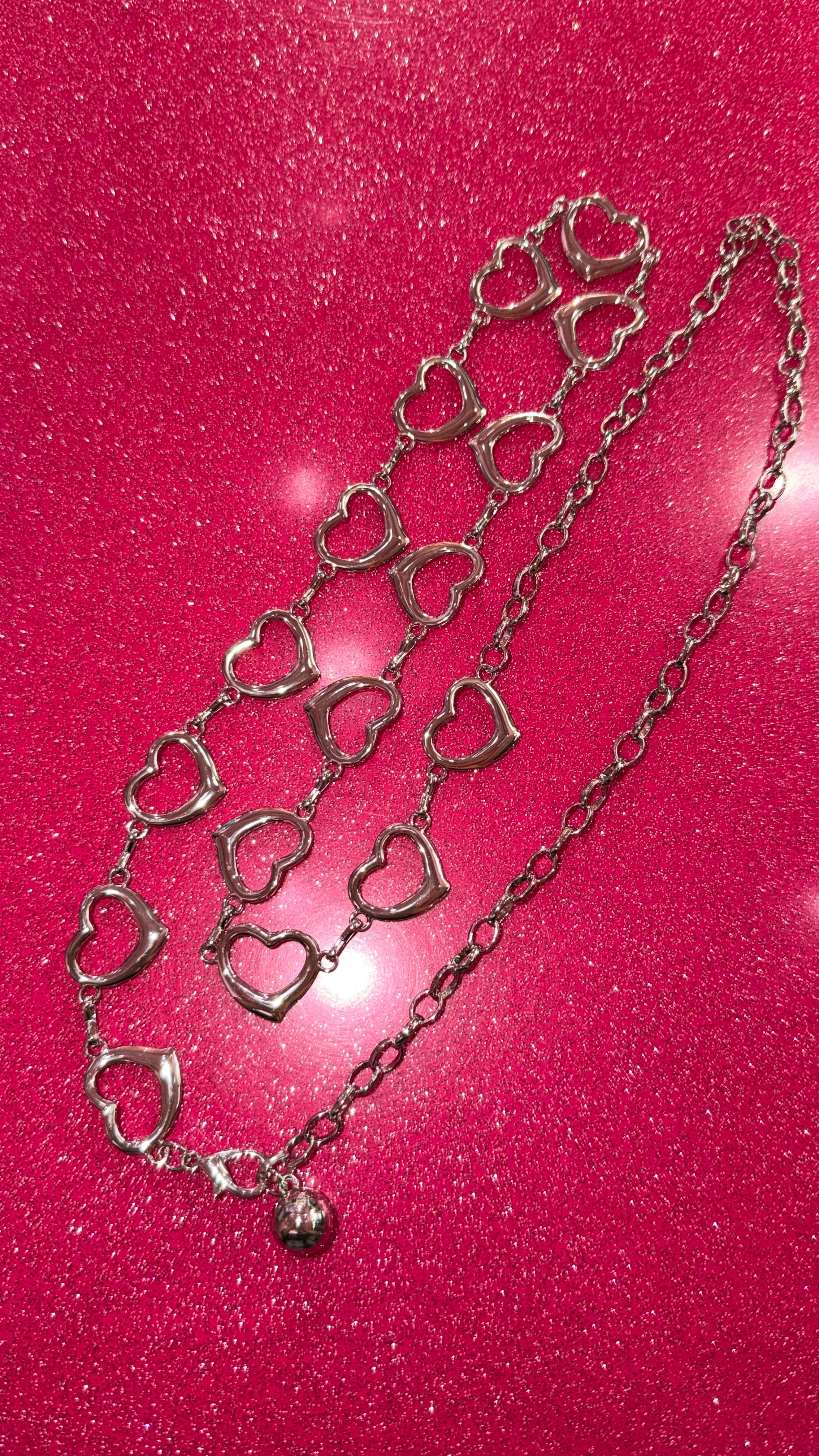 Classic heart belt chain