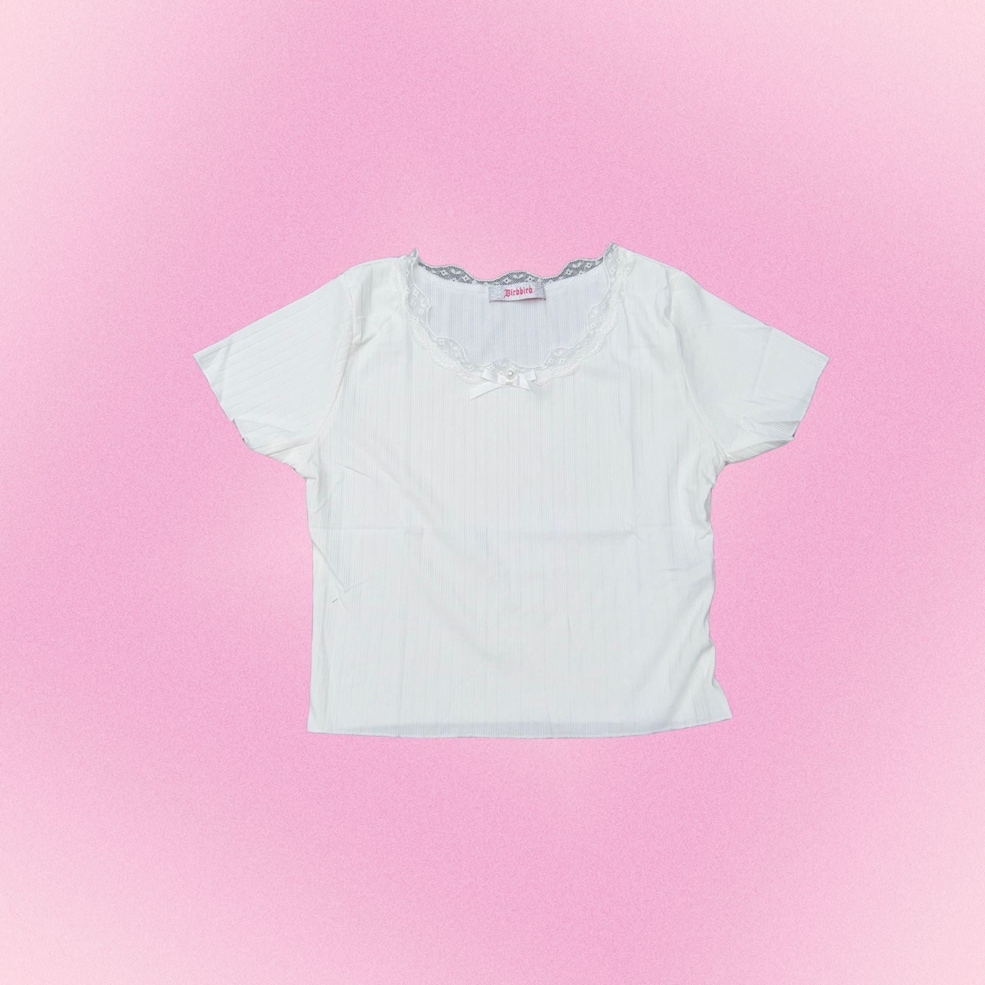 BBS Soft Grunge Lace Trim Top