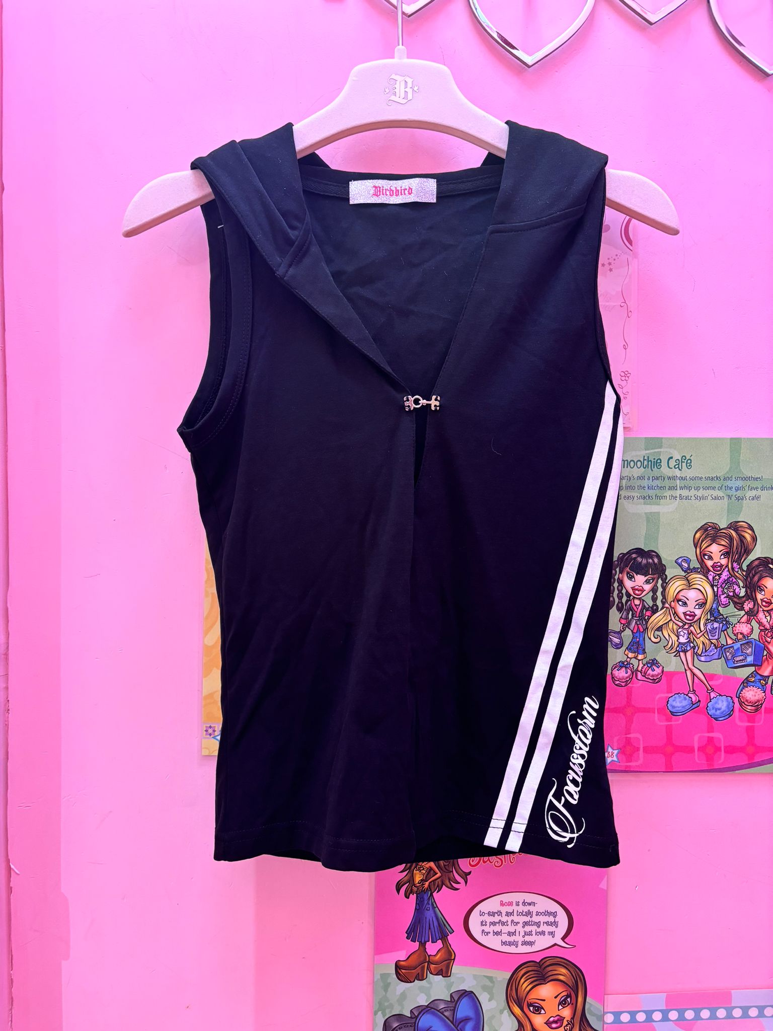 cat ears hat vest