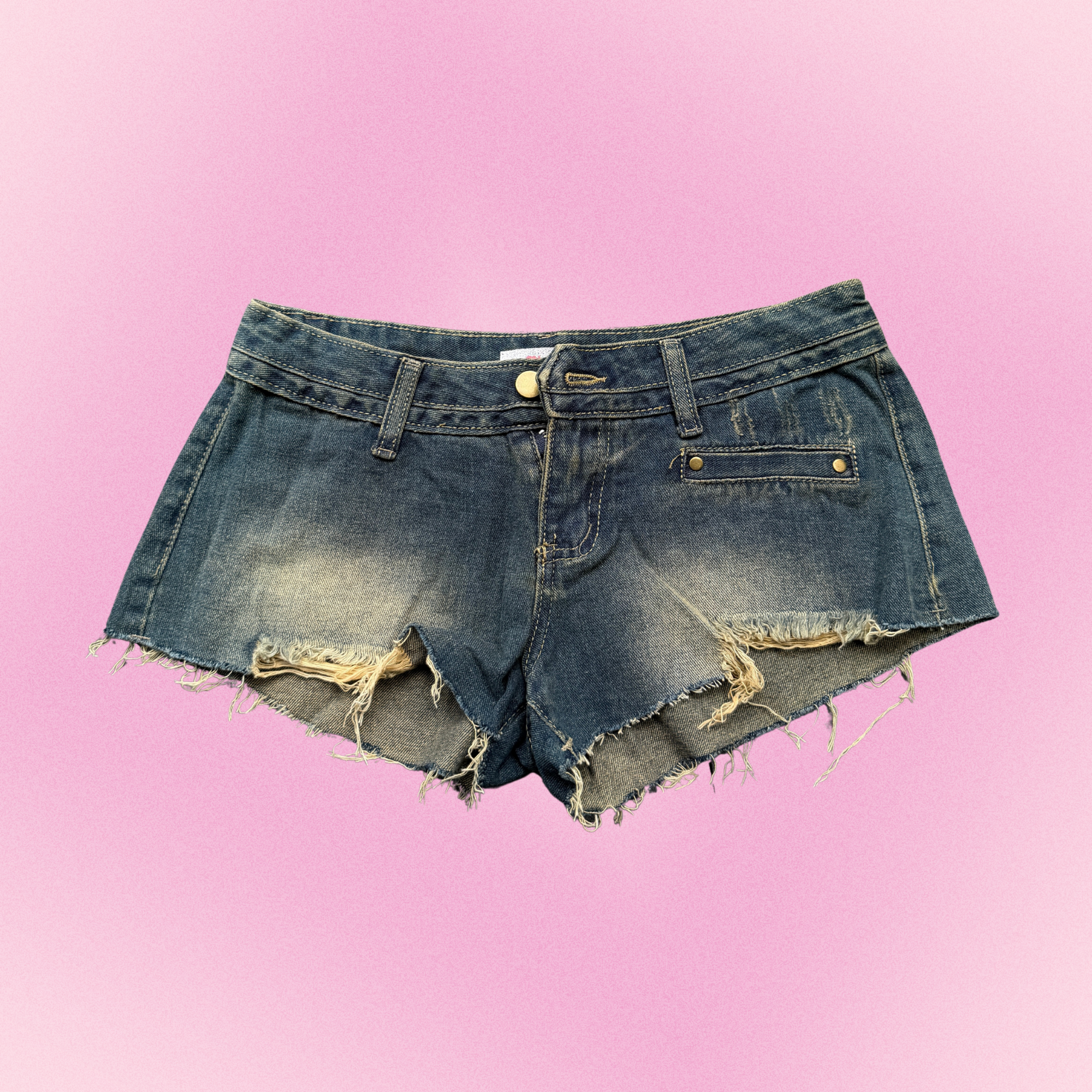 (last) yellow denim short